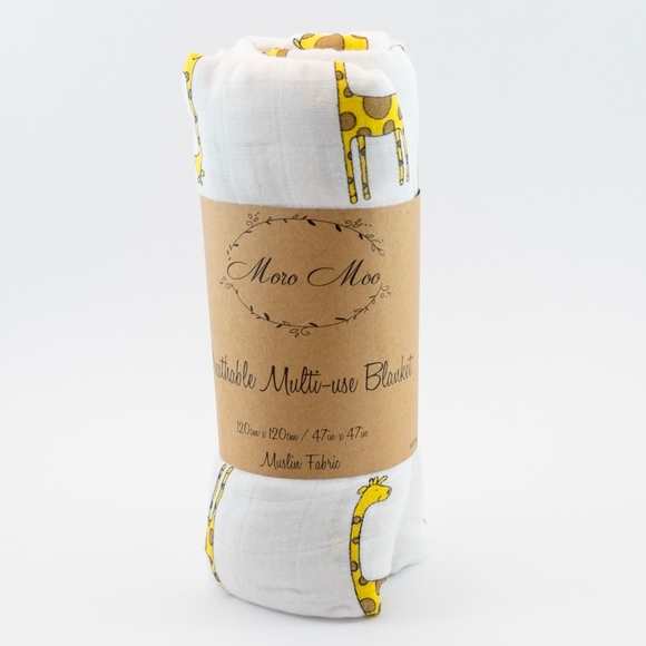 Swaddle Baby Blanket - Giraffe - Picture 2 of 5